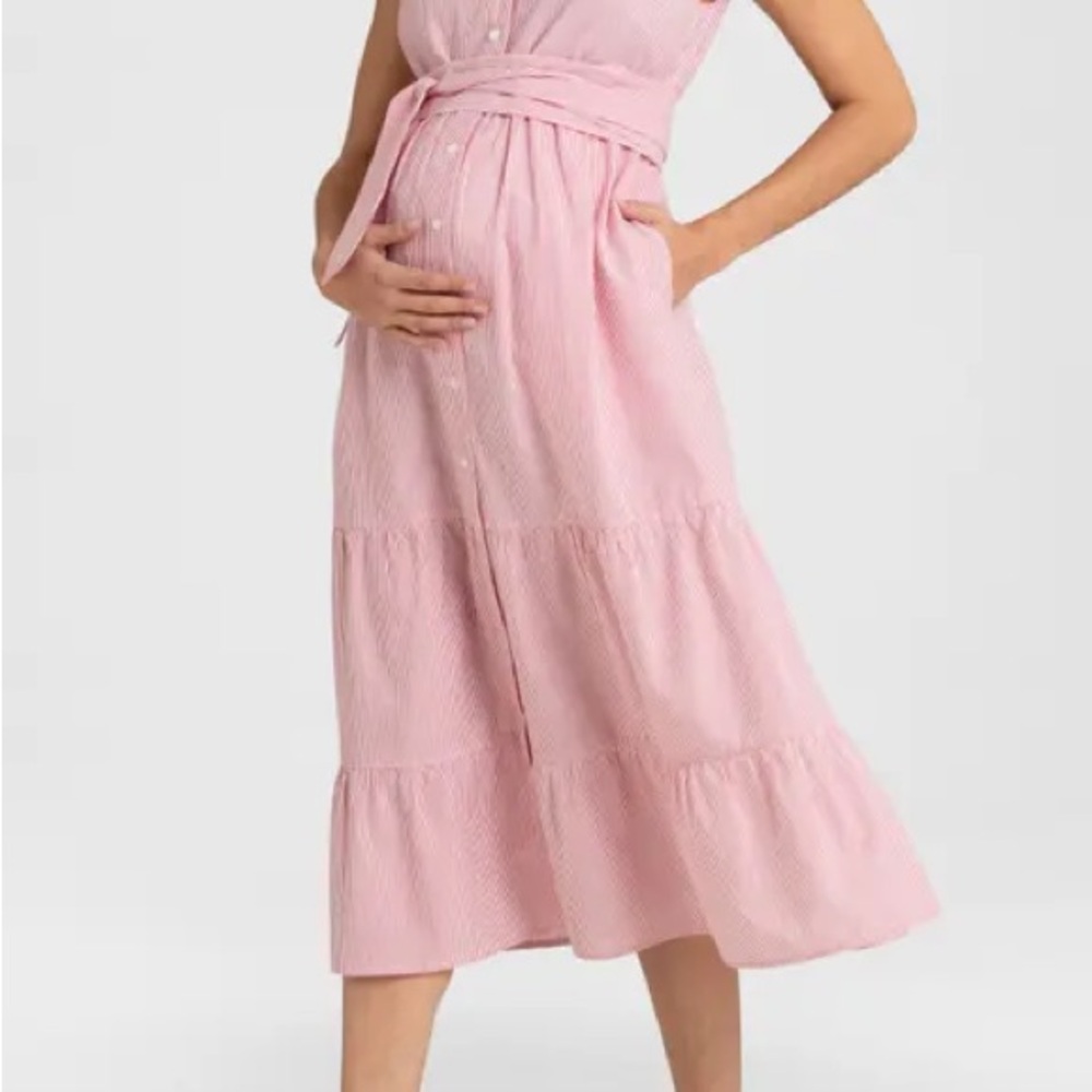 Seraphine Blush Maternity Dress